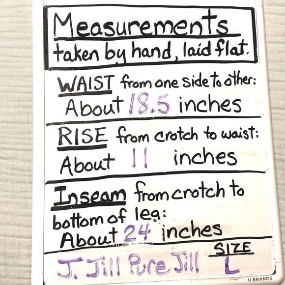 J. Jill Pure Jill L yarn-dyed linen pants olive color stretch waist w pockets - Picture 9 of 9